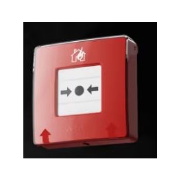 Pulsante wireless a parete per l'attivazione manuale dell'allarme antincendio. Manual Call Point (Red) (8EU) ASP