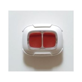 Staffa per fissare button e double button alle superfici. White. Holder for Button/DoubleButton ASP