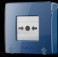 Pulsante wireless, programmabile e ripristinabile. Versione blu. Manual Call Point (Blue) (8EU) ASP