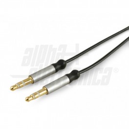 CAVO AUDIO ST.3,5mm M/M 1m DARK GREY