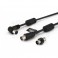 CAVO TV Blk M-F90AD.M-M SCH.FERR.2m BOX Cavo da spina TV Coax Ø9,5mm a presa 90° TV Coax Ø9,5mm - Schermato - Con adattatore M/M