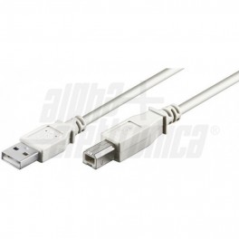 CAVO SP USB A-SP USB B 2.0 18mBIANCO PB