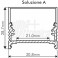 Kit 2 tappi 4 viti per prof.091Vite cent