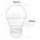 LAMP.BULBO LED 6W 230V E27 6000-7000K