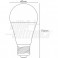 LAMP.BULBO LED 10W 230V E27 28