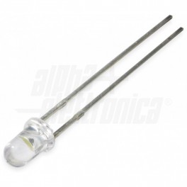 DIODO LED DIAM.3MM   BIANCO CALDO ALTA L