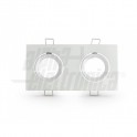 SUPPORTO 2XLAMP.LED BIANCO GU1