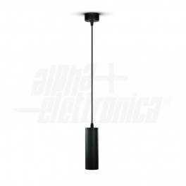 Lampada a sospensione GU10 con diffusor0 Lampada a sospensione GU10 con diffusore tubolare - Nero - Stilo GU10