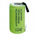 BATTERIA  SC  NI-MH 2400mAh CON PAGLIETT ALPO202016                               Accumul. NI-MH SC 1.2V 2400mAh T.Saldare