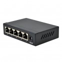 SWITCH ETHERNET GIGABIT 5 PORTE METAL BANDA 10GBPS, DC5V 1A