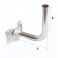 Supporto a muro 90° cm 20 capp. 100x60xa Supporto a muro 90° cm 20 capp. 100x60x4 Tubo 35x1,4 h 115 zinc. elettrolitica