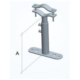 ZANCA TELESCOPICA TUBO.25/41cm regolabile da 25 a 41 cm