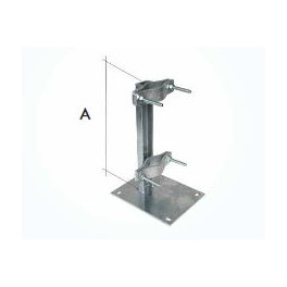 PIASTRA PER POSA TERRA PALI 250X200X6mm 42-102mm