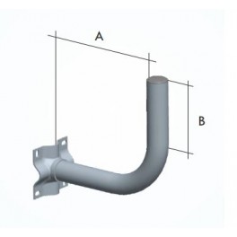 Supporto a muro 90° cm 22