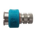 CONNETTORE  F AD AVVITARE RAPIDO 5MM CON GUAINA BLU PUSH & LOCK        confezione da 50 pz