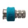 CONNETTORE  F AD AVVITARE RAPIDO 5MM CON GUAINA BLU PUSH & LOCK        confezione da 50 pz