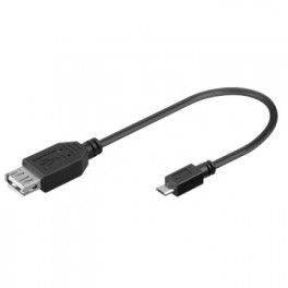 CAVO USB2.0 A/MICROB F/M OTG LUNGHEZZA 0.17 MT