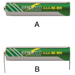 BATTERIA AAA  600MAH SENZA TERMINALI MINISTILO   NI-MH AAA 1.2V 600 mAh  SEN.TERM