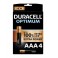 PILE AAA DURACELL OPTIMUM 4PZ