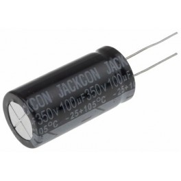 CONDENSATORE  ELETTR. VER. 100MF 350V Radial alum cap, 100uF, 350V, 18x36