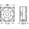 VENTOLA ASSIALE 12V 80X80X25