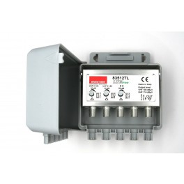 AMPLIFICATORE DA PALO B III U U  3 ingre V-U-U  guadagno reg. 20/30 dB livello uscita  108/114 dBµV  REg. guadagno  0...15 dB