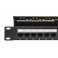 PANNELLO PATCH 19" NON SCHERMATO UTP 24 24 PORTE 8 POLI RJ45 PER RETI CAT.6 NERO  PATCH PANEL