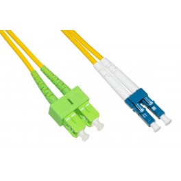 BRETELLA CAVO FIBRA OTTICA SC APC LC PC CAVO FIBRA OTTICA SC APC A LC UPC SINGLEMODE DUPLEX MT.1