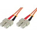 BRETELLA  SC-SC MULTIMODALE 10mt CAVO FIBRA OTTICA SC A SC MULTIMODALE 10mt DUPLEX OM2 50/125