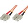 BRETELLA  SC-SC MULTIMODALE 10mt CAVO FIBRA OTTICA SC A SC MULTIMODALE 10mt DUPLEX OM2 50/125