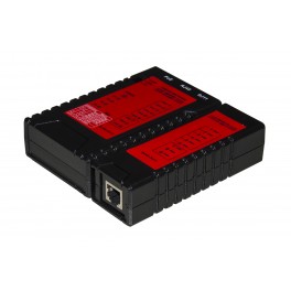 TESTER DI RETE PER CAVI RJ11 RJ45 E POE CON VERIFICA STANDARD 802.3 at/af