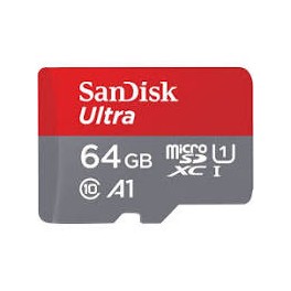 SANDISK MICRO SD HC 64GB ULTRA A1 VELOCITA' MAX SCRITTURA 100MB/S LETTURA 100MB/S