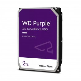 HDD WD PURPLE 2 TB 256MB 3,5" SATA HD 2TB Interno 3,5" 5.4K 256MB WD PURPLE Videosorveglianza H24x7gg (WD22PURZ) (HDWD22PURZ)