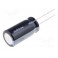 CONDENSATORE 4,7UF  400V ELETTROLITICO Condensatore: elettrolitico  THT  4,7uF  400VDC  Ø10x16mm  ±20%