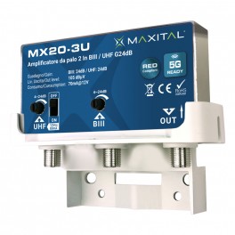 MX20-3U AMP. PALO 2 IN. BIII/U HF G.24/ MX20-3U AMP. PALO 2 IN. BIII/U HF G.24/24dB