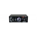 AMPLI.2X40W C/TUNER MP3 AV-360 103.142 ** SKYTRONIC 103.142 ** Porta USB e slot SD MP3 . Potenza 2x 40W a 8Ohm. Dimensioni 145 x