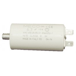 CONDENSATORE MONOFASE 10uf/450v Condensatore monofase per l'avviamento e marcia motori 10uf/450v