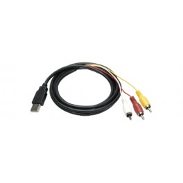 CAVO DA USB A MASCHIO A 3XRCA 1,8MT