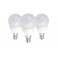 KIT 3 LAMPADINE LED MINI GOCCIA E14 6W LUCE FREDDA 6000°K