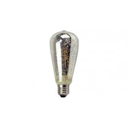 LED EDISON ST-64 VETRO CROM.4W E27 -2200°K 380LM - "ON"