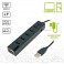 HUB 2.0 USB-A -  7 PORTE USB-A ATTIVO ISNATCH Hub attivo con 7 porte USB-A 2.0 e alimentatore esterno 5.0V 2A  si collega al com