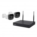 KIT NVR WIRELESS 4CH + 2 TELECAMERE HEYNVR - Kit nvr smart wireless  + 2 telecamere heysmart