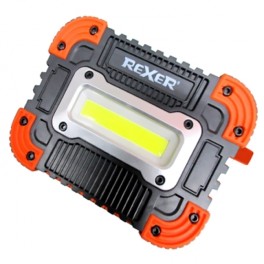 Faro led cob portatile 10w a batterie REXER