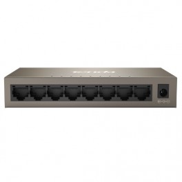 SWITCH METALLO 8 PORTE GIGA TEG1008M Switch 10/100/1000 Gigabit con scocca in acciaio,alimentato a 12Vcc, ideale per video sorve