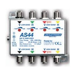 Amplificatore IF-SAT di linea/testa 4 ingressi / 4 uscite 20 dB