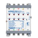 Amplificatore di testa WIDE BAND 5 vie + Terr. Attivo Guad. 30dB + Alimentatore