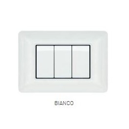 PLACCA  TECNOPOL. T3 5002-01 2P BIANCO