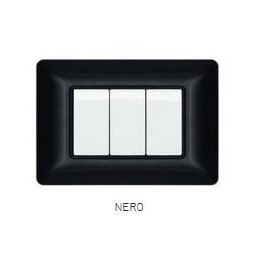 PLACCA TECNOPOL. T3 5002-02 2P NERO