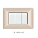 PLACCA TECNOPOL. T3 5002-07 2P CHAMPAGNE