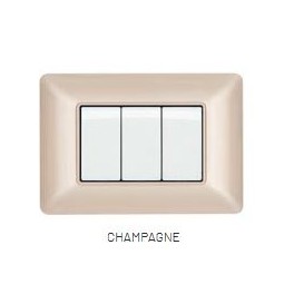 PLACCA TECNOPOL. T3 5002-07 2P CHAMPAGNE